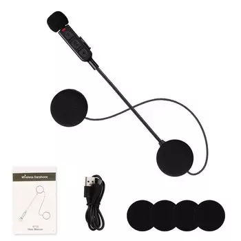 BT30 Bluetooth5.3 Гарнитура для мотоциклетного шлема Беспроводные наушники для верховой езды с защитой от помех Наушники громкой связи с голосовым помощником