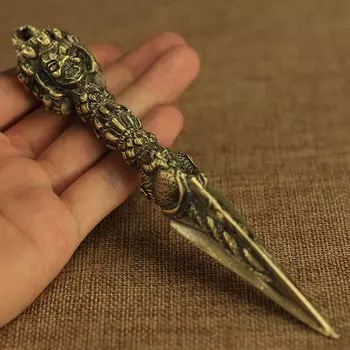 Буддийская статуэтка курисцута медная 17 см