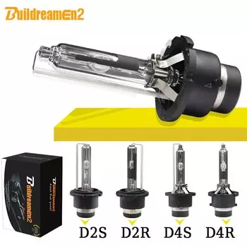 Buildreamen2 35 Вт D2S D2C D2R D4S D4R HID ксеноновая лампа 4300K 6000K 8000K 10000K 12V Автомобильная лампа для фар 2 шт.