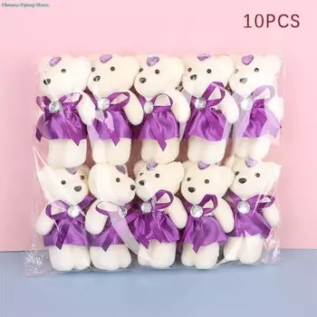 Букет мягких игрушек медведей 10 шт.