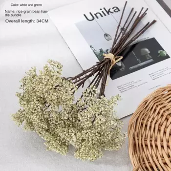 Букет рисовых зерен из шелка, 12 шт.