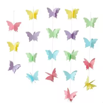Бумажная гирлянда бабочек MOONBIFFY 2 м