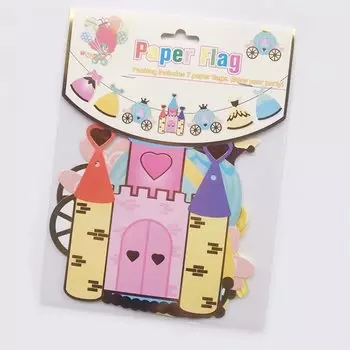 Бумажная гирлянда принцесса и замок MOONBIFFY