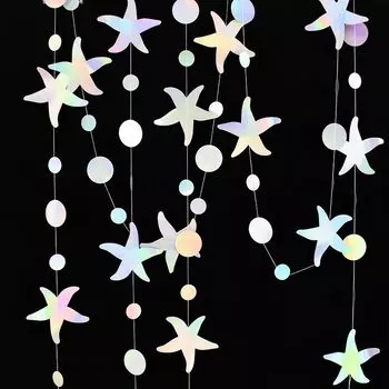 Бумажная гирлянда "Русалка" CYZIWEI