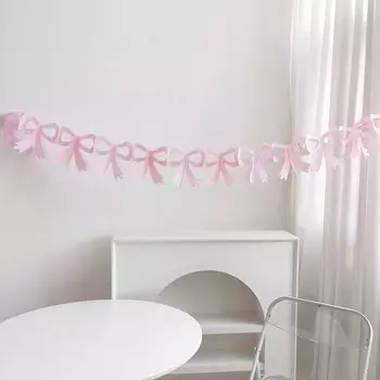 Бумажная гирлянда с цветами KAIGOTOQIGO 2 метра