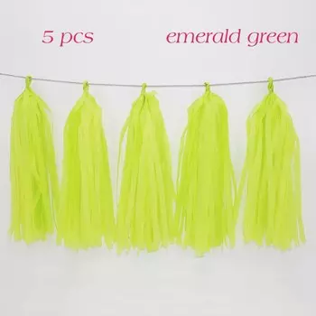 Бумажная гирлянда с кисточками единорог