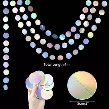 Бумажная гирлянда Звезды Луна Треугольники ZQCXLD для праздника