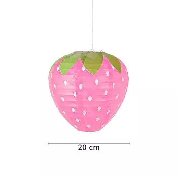 Бумажные фонари клубника