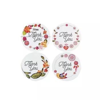 Бумажные наклейки "Спасибо", CBTstationery
