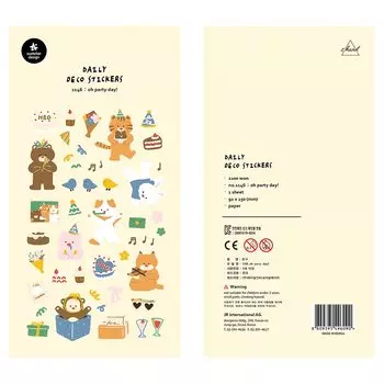 Бумажные наклейки Suatelier животные