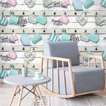 Бумажные обои beibehang в европейском стиле с изображением кирпича, обои с изображением белого кирпича в стиле ins, кафе, ресторан, чайный магазин, обои с изображением кирпичей, новые обои