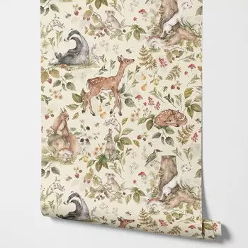 Бумажные обои Pixel&Wall "Cute Forest"