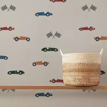 Бумажные обои Pixel&Wall с гоночными автомобилями