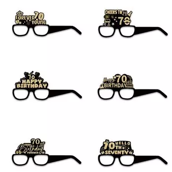 Бумажные очки для юбилея 18, 21, 30, 40, 50 лет
