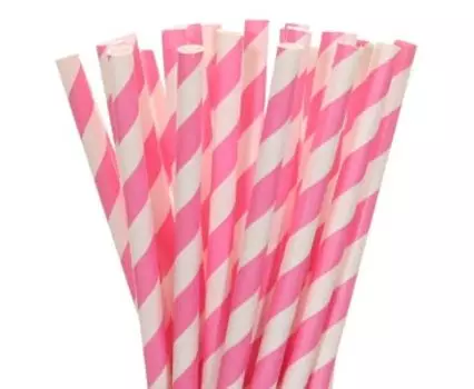Бумажные соломинки lrdoelk светло-розовые 25 шт