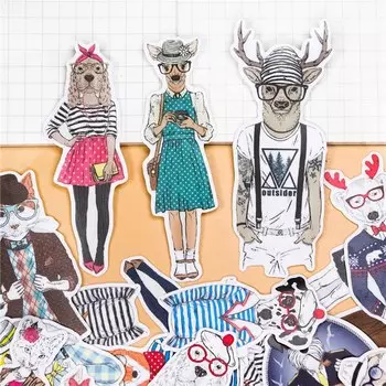 Бумажные стикеры Mr Miss с собаками ZYXHZ