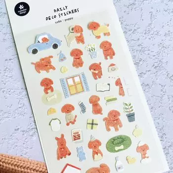 Бумажные стикеры Suatelier Kawaii Little Puppy