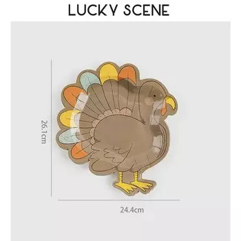 Бумажные тарелки на Хэллоуин Lucky Scene S01759