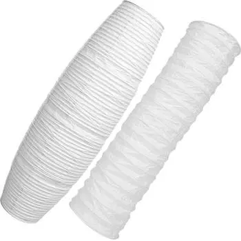 Бумажный абажур для торшера белый