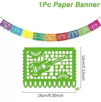 Бумажный баннер День Мертвых PATIMATE