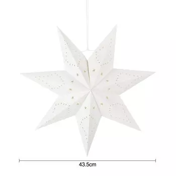 Бумажный картонный звездчатый кулон