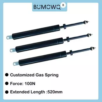 BUMOWQ Универсальные газовые пружины 100N черные 520 мм