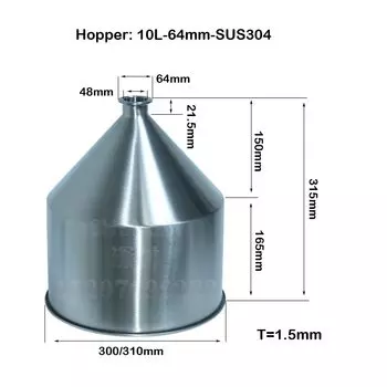 Бункер для наполнительной машины SHENLIN 10/30/50 л