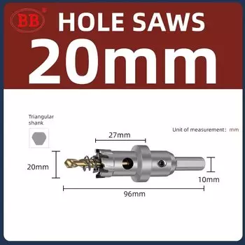 Буровая пила BB для отверстий 15-100 мм