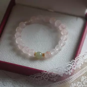 Бусины Из Натурального Южно-красного агата и тыквы, 8 мм, с нефритовым браслетом