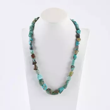 Бусины из натурального камня, бирюзовые свободные бусины для изготовления ювелирных изделий, браслет на шею своими руками