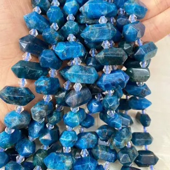 Бусины Из Натурального прозрачного кварца с двумя точками, 8-10X19-20 мм