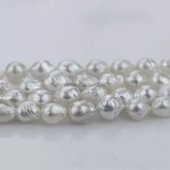 Бусины из натурального жемчуга, 12-14 мм