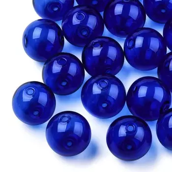 Бусины из стекла Pandahall, прозрачные, круглые, 10 шт.