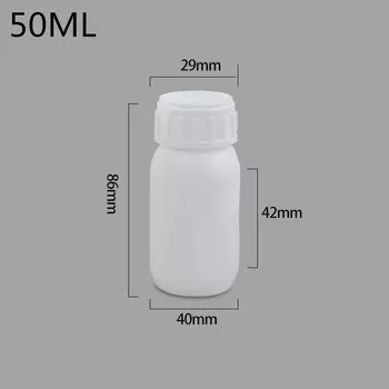 Бутылки для химикатов NoEnName_Null 10/20/50/100/200 мл белые