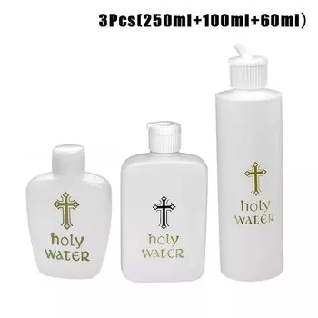 Бутылки для воды с крестом, 60/250 мл