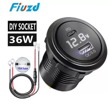 Быстрая зарядка 3,0, разъем usb для автомобильного зарядного устройства с двумя USB-портами, аксессуары для быстрой зарядки автомобиля, розетка 12 В/24 В, розетка питания QC3.0 с искусственными элементами