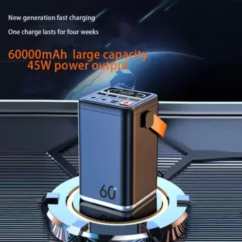Быстрое зарядное устройство PD45W для мобильной электростанции Xiaomi iPhone, уличный внешний аккумулятор 60000 мАч, портативный внешний аккумулятор PowerBank
