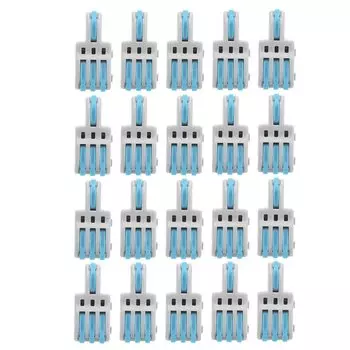 Быстроразъемные соединители SPLF13 синие 20 шт