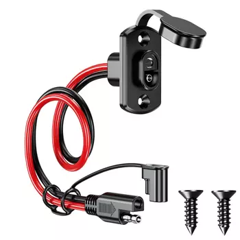 Быстроразъемный удлинитель SAE, переходник SAE, штекер-гнездо, 12AWG 30 см, Удлинительный кабель, водонепроницаемый