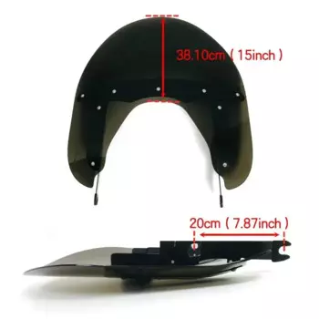 Быстросъемное ветровое стекло для Indian Chief Dark Horse Спрингфилд 14-23 18 дюймов