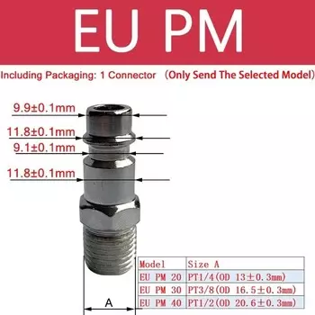 Быстросъемный пневматический фитинг LISM EU Fitting
