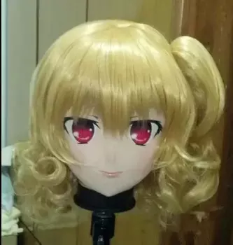 (C2-065) высококачественные женские кигуруми ручной работы с силиконовой резиновой лицевой поверхностью, косплей, маски-кигуруми, модель японского аниме для ролевых игр