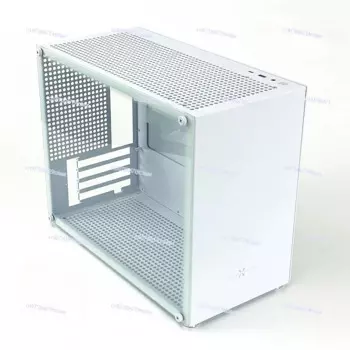 C2M небольшой цельноалюминиевый хост MATX ATX, белый корпус, прозрачный, простой, модернизация C2P 240, водяное охлаждение