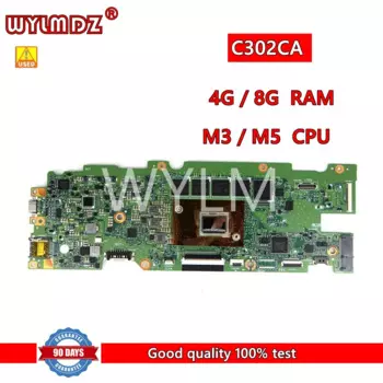 C302CA M3-6Y30/M5-6Y5 4 CPU 4G/8G RAM 64G SSD Laotop материнская плата для ASUS C302C C302CA материнская плата полностью проверена OK