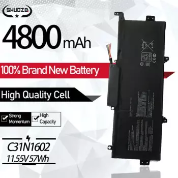 C31N1602 Аккумулятор для Asus Zenbook U3000 U3000U UX330UA UX330 UX330U UX330UA-FB018R UX330UA-1A UX330UA-1B UX330UA-1C 11,55 В 57 Втч