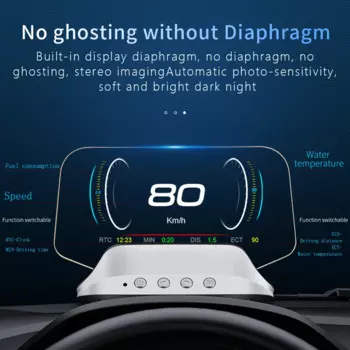 C3 навигация GPS + OBD2 HUD автомобильный проектор на борту компьютера проектор HUD скорость расхода топлива Автомобильный спидометр проекция