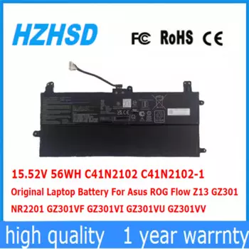 C41N2102 C41N2102-1 15,52 V 56WH Оригинальный аккумулятор для ноутбука Asus ROG Flow Z13 GZ301 NR2201 GZ301VF GZ301VI GZ301VU GZ301VV