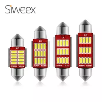 C5W 31 мм 36 мм 39 мм 41 мм 12 SMD светодиодные фонари номерного знака дверной купол гирлянда багажник автомобильные лампы белые фонари 12 В постоянного тока
