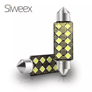 C5W C10W 31 мм 36 мм 39 мм 41 мм Купольный гирлянда 4/6/8/10 3030SMD Светодиодная лампа для чтения в салоне автомобиля Номерный знак Белые огни Синий DC 12 В