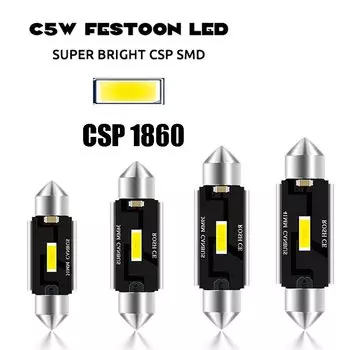 C5W C10W Светодиодный Купольный Светильник Hiuston 31 Мм/36 Мм/39 Мм/41 Мм Супер Яркий CSP 1860 Для Автоматического Чтения Ос...